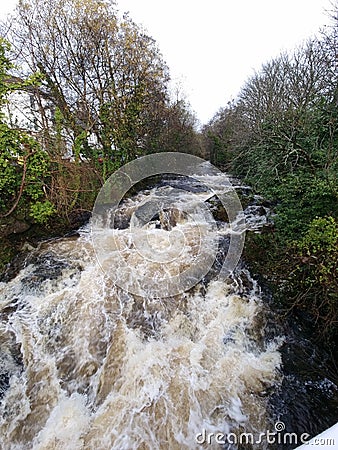 The River Erme : Ivybridge to Ermington â€“ from the edge of the moors into the AONB Stock Photo